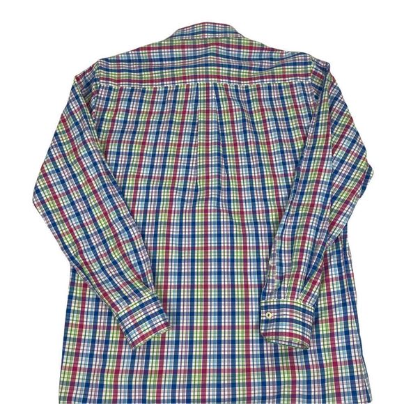 Peter Millar Men's Multi-Check Button Down Shirt size Medium - Picture 7 of 8